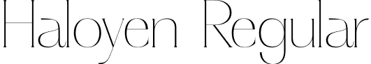 Haloyen Regular font | Haloyen.otf