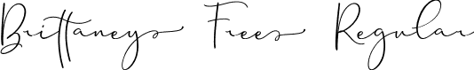 Brittaney Free Regular font | Brittaney free.ttf