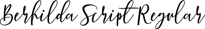 Berhilda Script Regular font | Berhilda.ttf