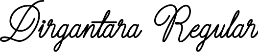 Dirgantara Regular font | Dirgantara.otf