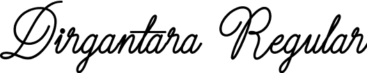 Dirgantara Regular font | Dirgantara.ttf