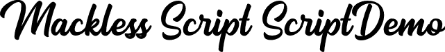 Mackless Script ScriptDemo font | Mackless-Script.otf