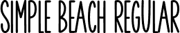 Simple Beach Regular font | Simple-Beach.otf