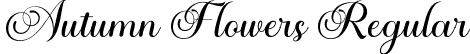 Autumn Flowers Regular font | AutumnFlowers.otf