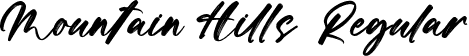 Mountain Hills Regular font | mountain-hills.ttf