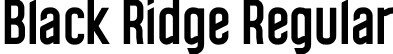 Black Ridge Regular font | BlackRidgeBold.otf