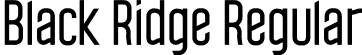 Black Ridge Regular font | BlackRidgeRegular.otf