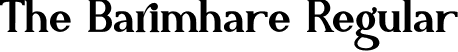 The Barimhare Regular font | The Barimhare.otf