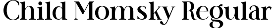 Child Momsky Regular font | Child Momsky.otf