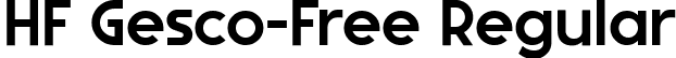 HF Gesco-Free Regular font | hfgesco-free.ttf