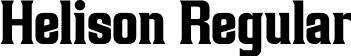 Helison Regular font | helison-x3gzk.otf