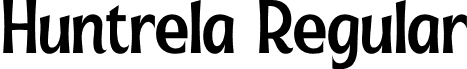 Huntrela Regular font | Huntrela.otf