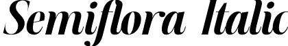 Semiflora Italic font | Semiflora-Italic.otf