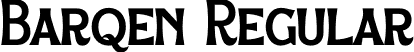 Barqen Regular font | Barqen.otf