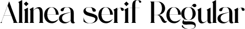 Alinea serif Regular font | Alinea Serif.otf