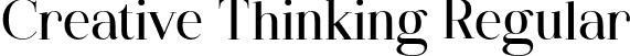 Creative Thinking Regular font | Creative Thinking.otf