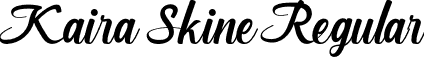 Kaira Skine Regular font | KairaSkine.otf