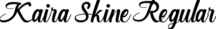 Kaira Skine Regular font | KairaSkine.ttf