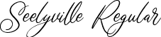 Seelyville Regular font | Seelyville.ttf