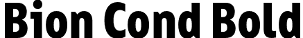 Bion Cond Bold font | bion-boldcond.otf