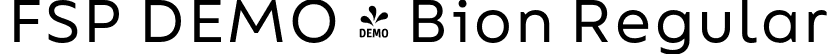 FSP DEMO - Bion Regular font | Fontspring-DEMO-bion-regular.otf