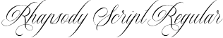 Rhapsody Script Regular font | Rhapsody Script.otf