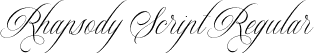 Rhapsody Script Regular font | Rhapsody Script.ttf