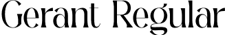 Gerant Regular font | Gerant-GOxwP.otf