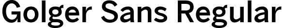 Golger Sans Regular font | Golger.ttf