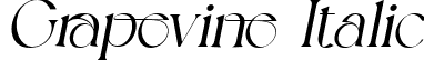 Grapevine Italic font | Grapevine Italic.ttf