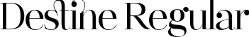 Destine Regular font | Destine Regular.ttf