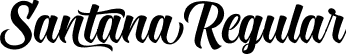 Santana Regular font | Santana.ttf