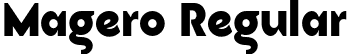 Magero Regular font | Magero.otf