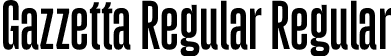 Gazzetta Regular Regular font | TipoType - Gazzetta Regular.otf