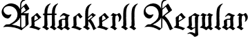 Bettackerll Regular font | Bettackerll Regular.otf