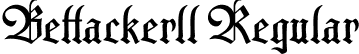 Bettackerll Regular font | Bettackerllregular.ttf