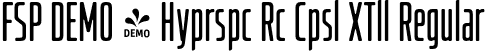 FSP DEMO - Hyprspc Rc Cpsl XTll Regular font | Fontspring-DEMO-hyperspaceracecapsule-xtallreg.otf