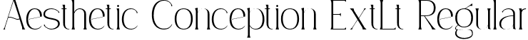 Aesthetic Conception ExtLt Regular font | Simply Conception Extra Lightextralight.ttf