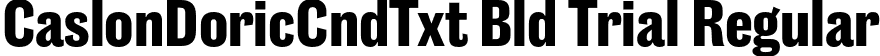 CaslonDoricCndTxt Bld Trial Regular font | CaslonDoricCondensedText-Bold-Trial.otf
