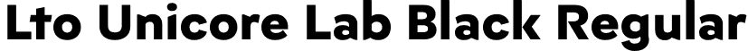 Lto Unicore Lab Black Regular font | Lto.Unicore-LabBlack.otf