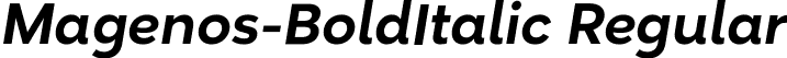 Magenos-BoldItalic Regular font | Magenos-BoldItalic.otf