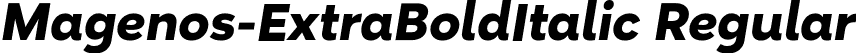 Magenos-ExtraBoldItalic Regular font | Magenos-ExtraBoldItalic.otf