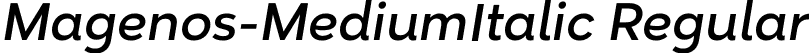 Magenos-MediumItalic Regular font | Magenos-MediumItalic.otf