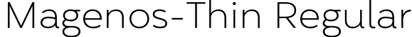 Magenos-Thin Regular font | Magenos-Thin.otf