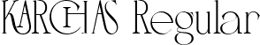 KARCHAS Regular font | KARCHAS.ttf