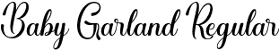 Baby Garland Regular font | Baby Garland.otf