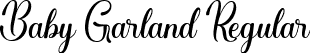 Baby Garland Regular font | Baby Garland.ttf