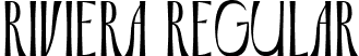 Riviera Regular font | riviera.otf