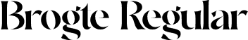 Brogte Regular font | brogte-rpmge.otf