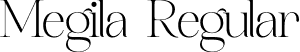 Megila Regular font | Megila-vmPw4.otf